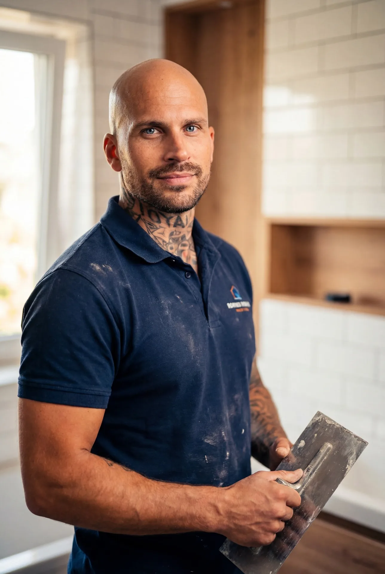 Sebastian Schwibbe, Inhaber von S-Tech Handwerkerservice, bei der Arbeit